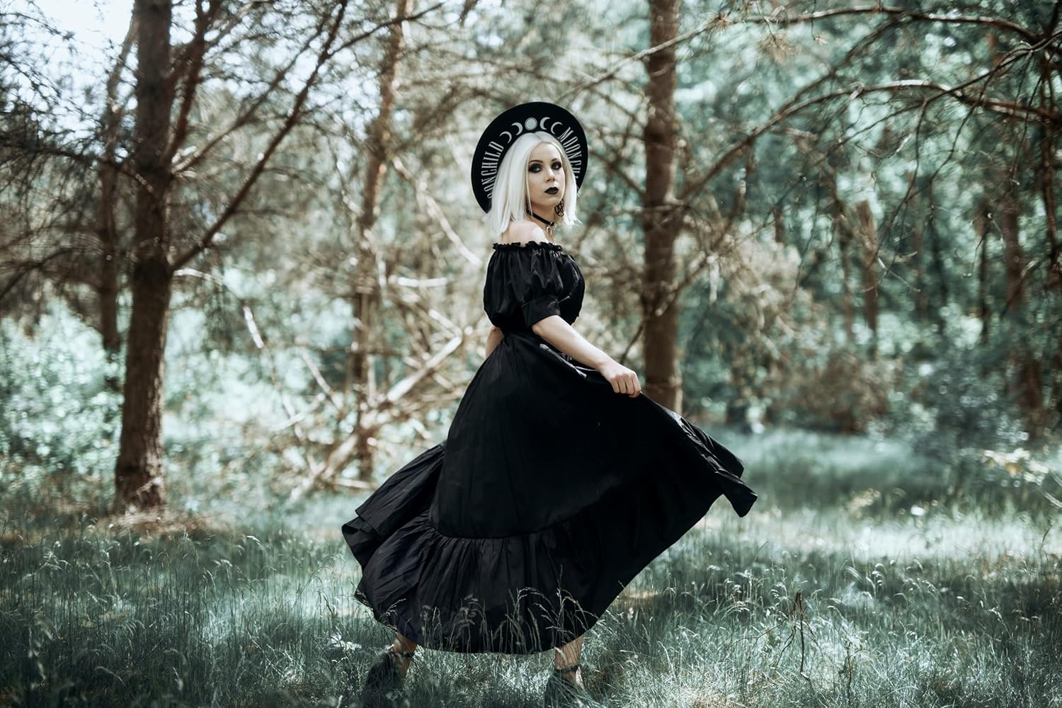Scarlet Darkness Women Steampunk Skirt Victorian Ruffle